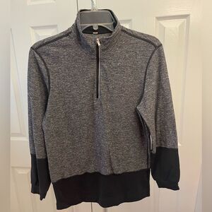 Lululemon athletica heathered black/gray half zip pullover